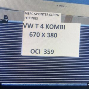 VW TRANSPORTER T4 & MERCEDES-BENZ SPRINTER SCREW FITTINGS CONDENSOR