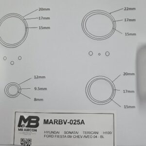 HYUNDAI SONATA, TERRACAN, H100, FORD FIESTA 09 & CHEV AVEO 04 EXPANSION VALVE