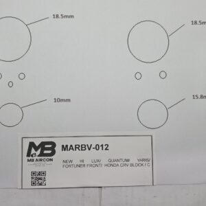 HI LUX, QUANTUM, YARIS, FORTUNER FRONT VALVE,  HONDA CRV,  CORSA (DUNAIR KIT), SUZUKI SWIFT, CAT & KUMATSU EXPANSION VALVE
