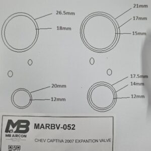 CHEV CAPTIVA 2007 EXPANSION VALVE