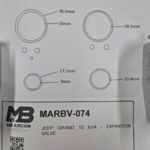 JEEP GRAND CHEROKEE 2010 to14 - EXPANSION VALVE