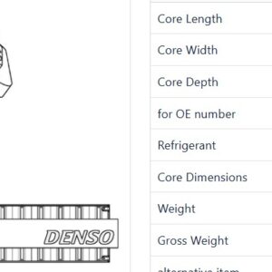 OPEL ADAM & CORSA D EVAPORATOR